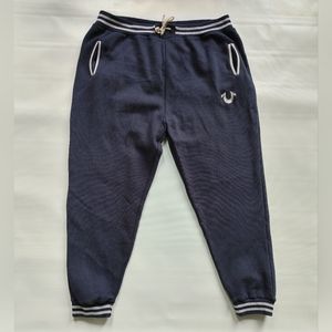 True Religion Men Joggers Sweatpants Navy Blue California Style Big Tall No Tag